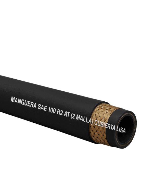MANGUERA SAE 100 R2 AT (2 MALLA) CUBIERTA LISA