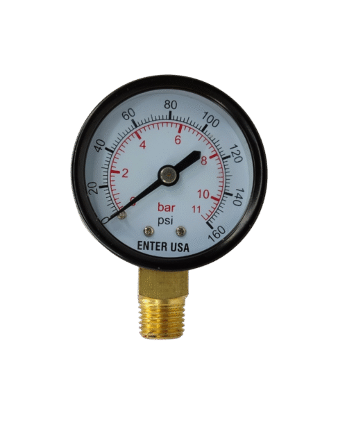 Manómetro de Presión Radial 2 1/2” Rosca NPT 1/4” Seco