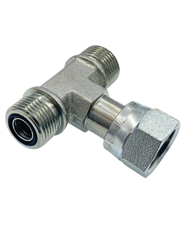 TEE ORFS MACHO RÍGIDO X ORFS HEMBRA GIRATORIO X ORFS MACHO RÍGIDO - PBF-10